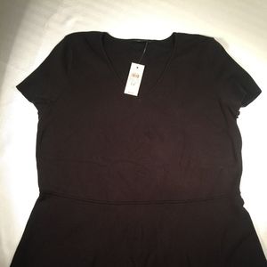 Black Ann Taylor Women's Shirt Top LP New with Ta